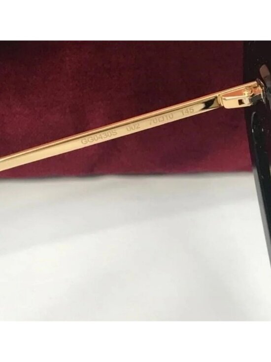 New ? Original Gucci Brown Geometric Ladies Sunglasses GG0430S 002 70 main image 5